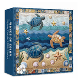 Wellen des Farbsägewellen 1000 Stücke