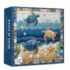 Wellen des Farbsägewellen 1000 Stücke