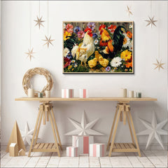 Rooster & Chicks Jigsaw Puzzle 1000 Pieces