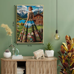 Rompecabezas de dama escénica de 1000 piezas