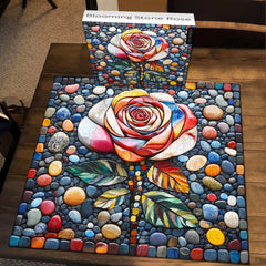 Blühende Steinrose -Jigsaw -Rätsel 1000 Stücke