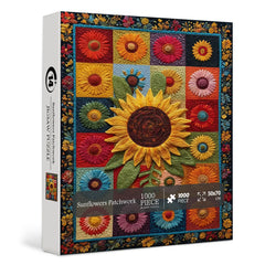 Sunflowers Patchwork Jigsaw Puzzle 1000 Piece
