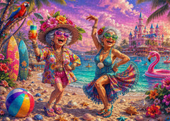 Puzzle Grannies Beach Party 1000 pièces
