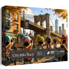 Puzzle da corsa in bici da città, 1000 pezzi
