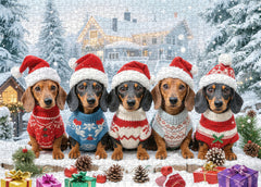 Santa Pup Posse Jigsaw Puzzle 1000 Stücke