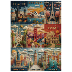 Puzzle de puzzle de voyage d'art 1000 pièces