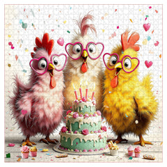 Chicken Birthday Bash Jigsaw Puzzle 1000 Pieces