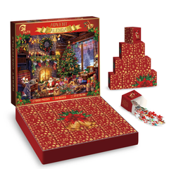 Yuletide Gleam Advent Calendar Jigsaw Puzzle 1000 Piezas