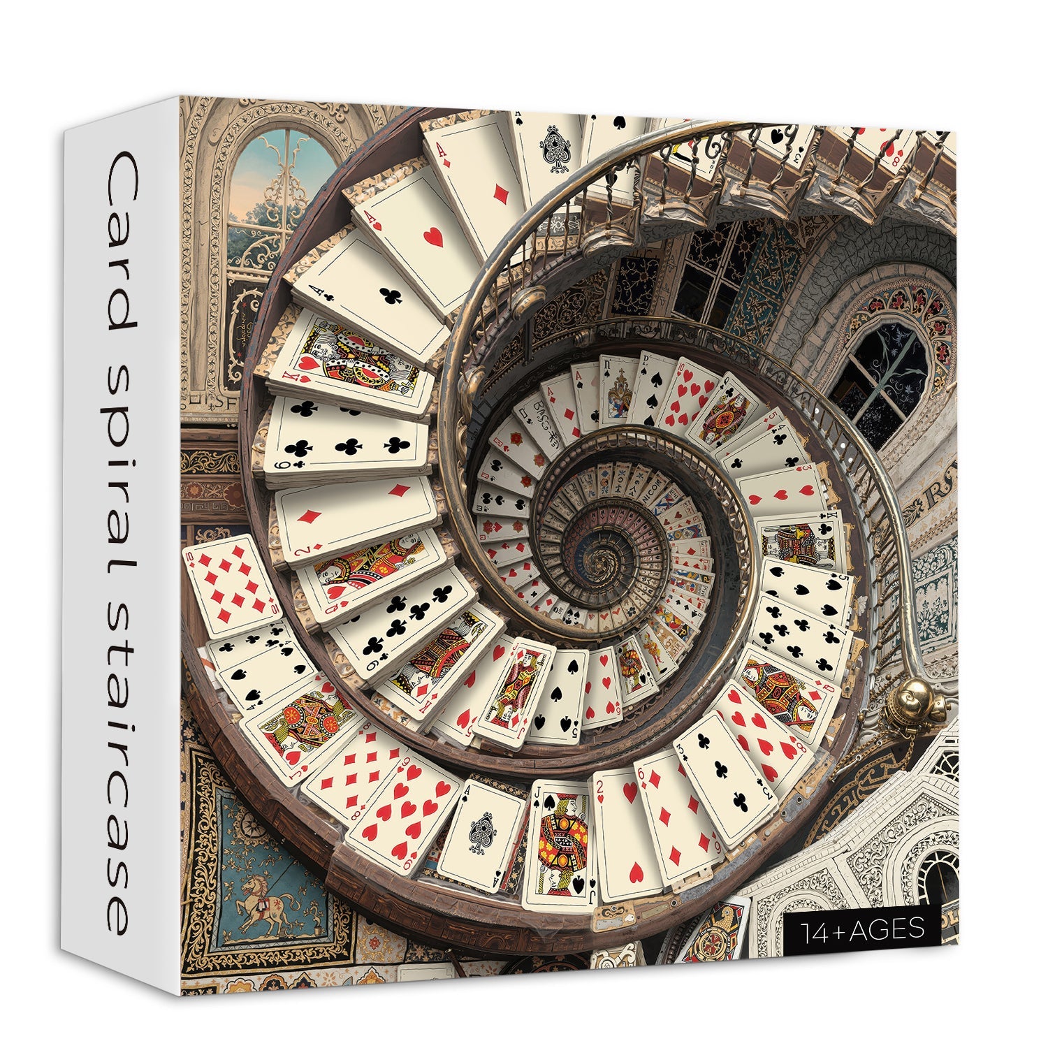 Card spiral staircase