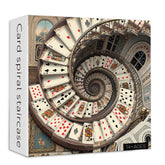 Card spiral staircase