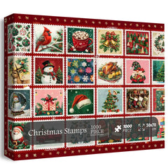 Christmas Stamps Jigsaw Puzzle 1000 Piece