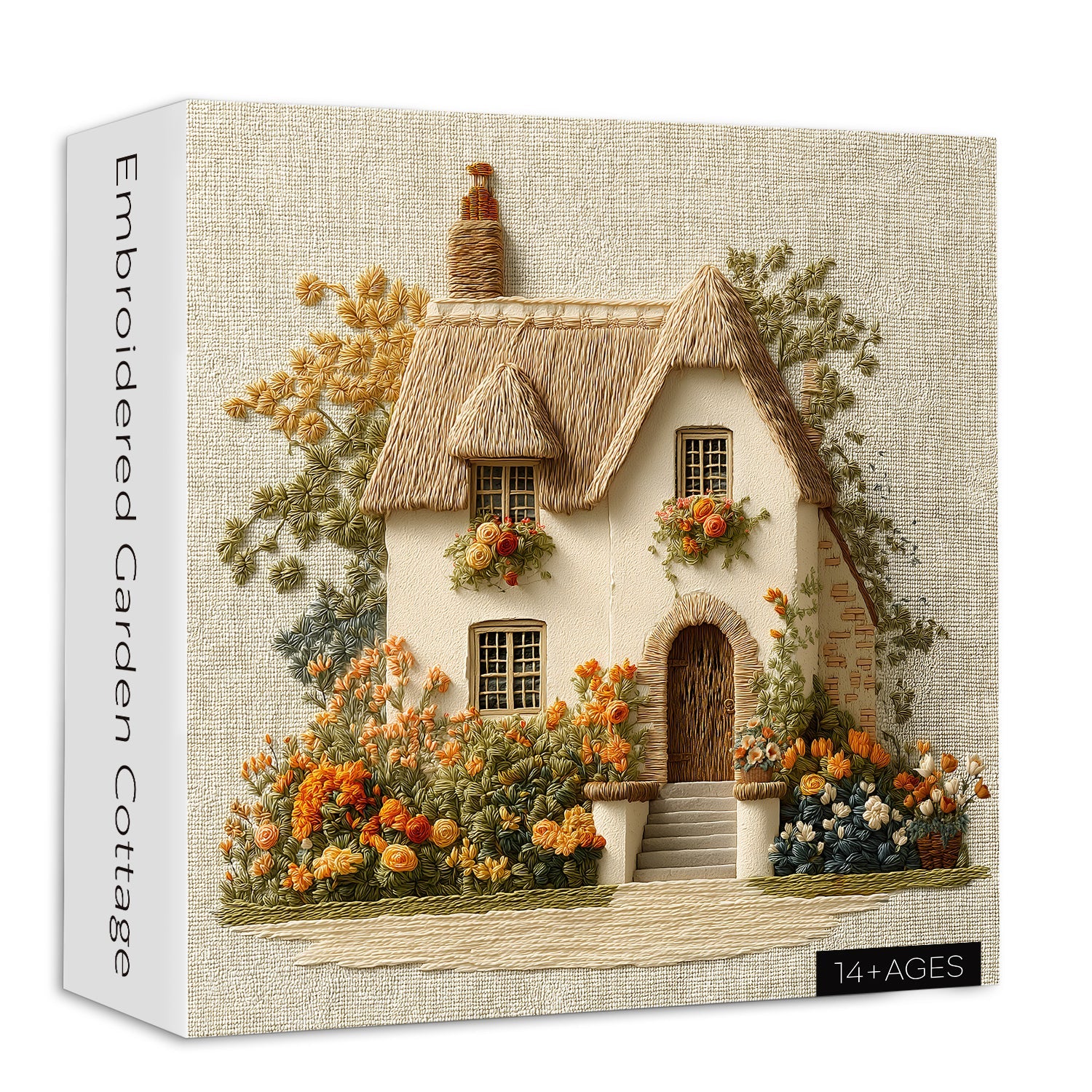 Embroidered Garden Cottage Jigsaw Puzzle 1000 Pieces – Tdd Toy