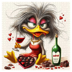 Lovestruck Duck Jigsaw Puzzle 1000 Pieces