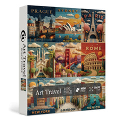 Puzzle de puzzle de voyage d'art 1000 pièces