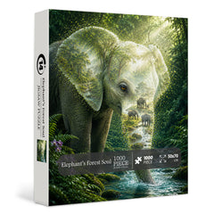 Elephant’s Forest Soul Jigsaw Puzzle 1000 Pieces