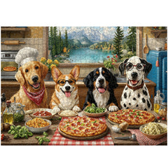 Lakeside Pizza Crew Jigsaw Puzzle 1000 Pieces