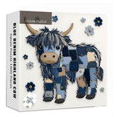 Blue Denim Highland Cow Puzzle 1000 Teile