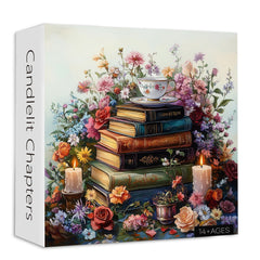 Candlelit Chapters Jigsaw Puzzle 1000 Pieces