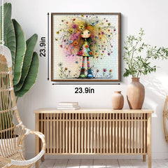 Floral Hair Doll Jigsaw Puzzle 1000 Pieces