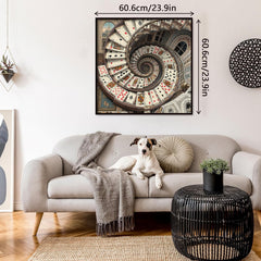 Card spiral staircase Jigsaw Puzzle 1000 Pieces