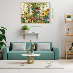 Rompecabezas de Gnomos en Flor 1000 Piezas