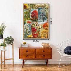 Letters of the Seasons Jigsaw Puzzle 1000 Pieces