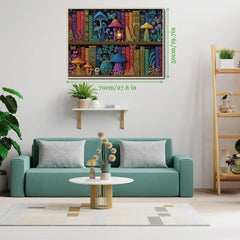 Enchanted Mushroom Library Jigsaw Puzzle 1000 Pieces