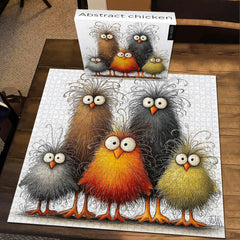 Puzzle astratto con pollo, 1000 pezzi