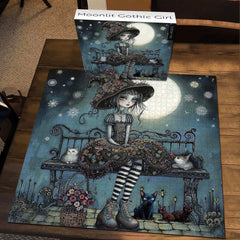 Moonlit Gothic Girl Jigsaw Puzzle 1000 Pieces