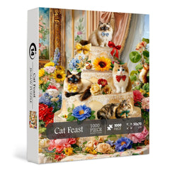 Puzzle Fiesta del Gato 1000 Piezas