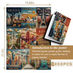 Puzzle de puzzle de voyage d'art 1000 pièces