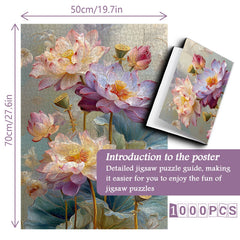 Serene Lotus Art Jigsaw Puzzle 1000 Pieces