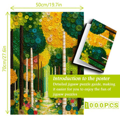 Puzzle con percorso illuminato dal sole, 1000 pezzi