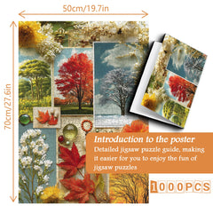 Letters of the Seasons Jigsaw Puzzle 1000 Pieces
