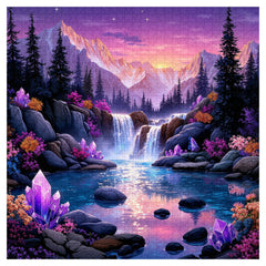 Puzzle Royaume secret d'améthyste 1000 pièces