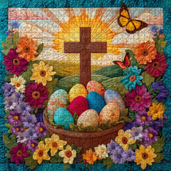 Easter Eggs & Cross Jigsaw Puzzle 1000 Pieces
