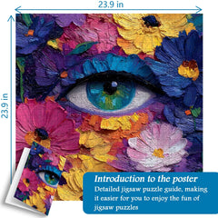 Floral Eye Jigsaw Puzzle 1000 Pieces
