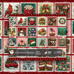 Christmas Stamps Jigsaw Puzzle 1000 Piece