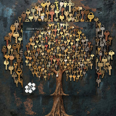 Schlüsselbaum-Puzzle 1000 Teile