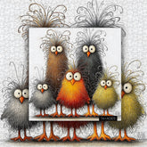 Puzzle poulet abstrait 1000 pièces