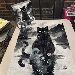 Puzzle Ink Cat Gaze 1000 pezzi