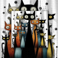 Whimsy Cats Puzzle 1000 Teile