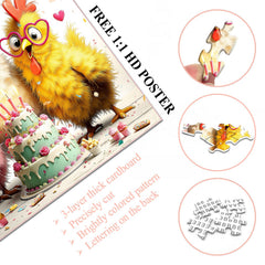 Chicken Birthday Bash Jigsaw Puzzle 1000 Pieces