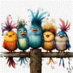Cartoon Birds Jigsaw Puzzle 1000 Pieces