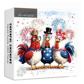 Puzzle con Galline Allegre, 1000 Pezzi