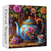 Floral Teapot Jigsaw Puzzle 1000 Pieces