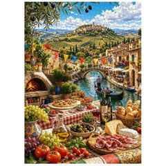 Puzzle Italiano Mountain Food Time 1000 Pezzi