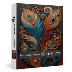 Puzzle mit gefiedertem Schatz, 1000 Teile