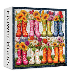 Flower Boots Jigsaw Puzzle 1000 Pieces