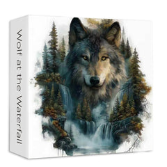 Loup à la cascade Puzzle de puzzle 1000 pièces